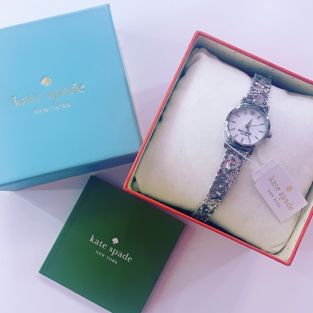 Kate Spade Silver Glitter Watch